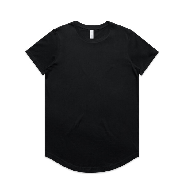 Front View Of Customisable Womans T Shirt(AS Colour Woman's Maple Curve Tee)