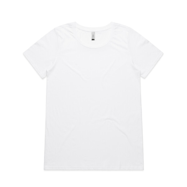 Front View of AS Colours Woman's SHALLOW SCOOP TEE
