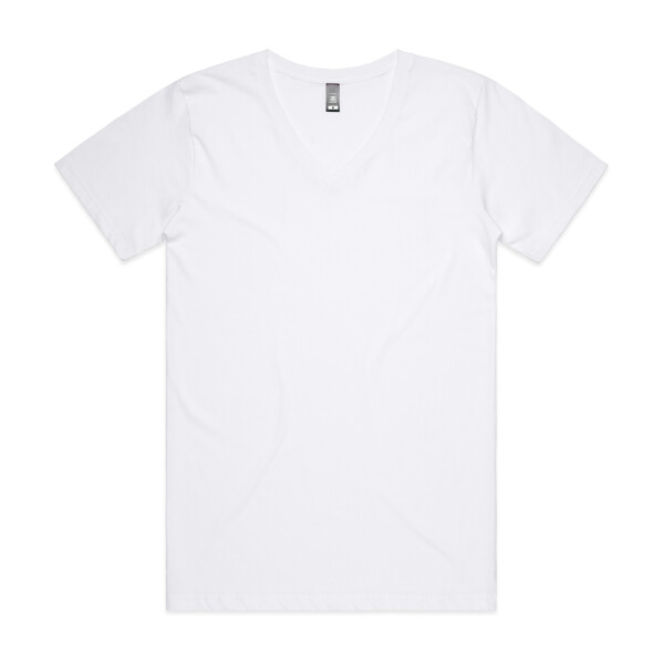 Front View of Customisable T Shirt( Woman's BEVEL V NECK TEE)