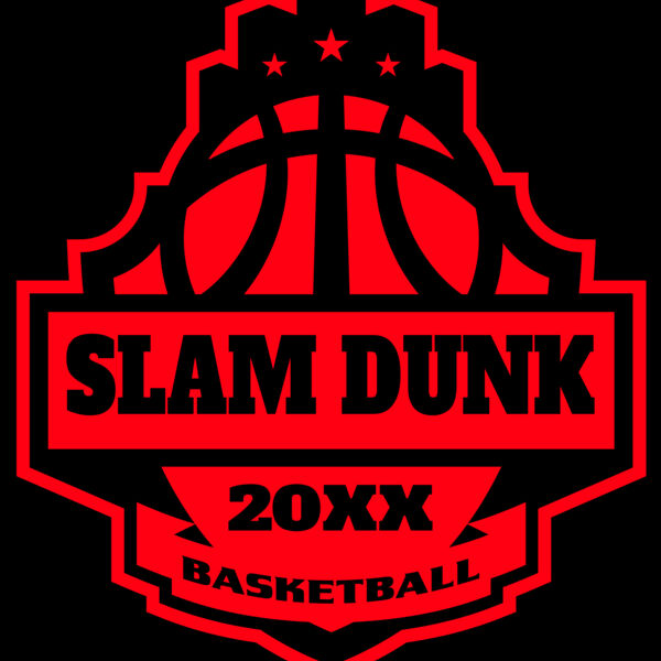 SLAM DUNK Basketball Logo Template Thumbnail