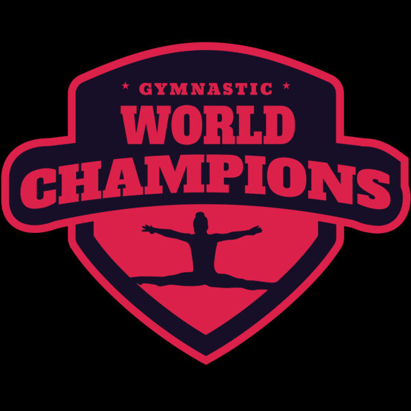 Gymnastic World Champions logo template Thumbnail
